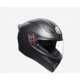 Agv K1 Mat Siyah Kapalı Kask XL Beden Yüksek Dirençli Termoplastik Malzeme ile Konforlu Kullanım