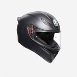 Agv K1 Mat Siyah Tam Yüz Kapalı Kask M Beden Çift Halkalı Bağlama Özellikli