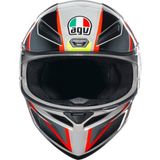 AGV K1 S Blipper Grey Red XL Tam Yüz Kapalı Kask Aerodinamik Tasarım ve Yüksek Güvenlik Özellikleri - Renkli