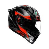 Agv K1 S Fastlap Black Grey Red Kapalı Motosiklet Kask - XL