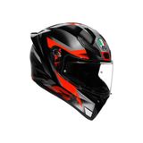Agv K1 S Fastlap Kapalı Kask L Darbeye Dayanıklı Siyah Gri Kırmızı Yüksek Dirençli Malzeme