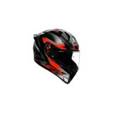 AGV K1 S Fastlap Siyah Gri Kırmızı Kapalı Kask