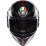 Agv K1 S Lap Siyah Gri Kırmızı Confıguratıon Kask - Diğer