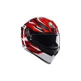 AGV K1 S Lion Siyah Kırmızı Beyaz Konfigürasyonlu Kapalı Kask