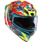 Agv K1 S Rossi Mugello 1999 Configuration Kapalı Kask Renkli Tam Yüz Tasarımı ile 1 kg Ağırlıkta Güvenli Kullanım - XS