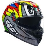 Agv K3 Birdy 2.0 Grey Yellow Red Kapalı Kask - L - Kırmızı - Sarı
