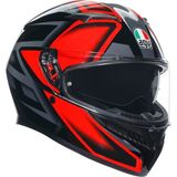 Agv K3 Compound Black Red Kapalı Kask - XL - Renkli