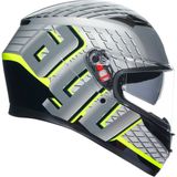 Agv K3 Fortıfy Kapalı Kask Gri-siyah-neon Sarı - Diğer