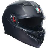 AGV K3 Mono Matt Black Kapalı Kask XL Tam Yüz Mikrometrik Çene Bağlantısı ile Güvenli Koruma - Renkli