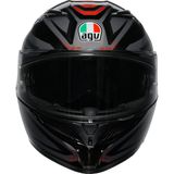Agv K3 Syth Black Red Kapalı Kask
