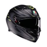 Agv K3 Syth Mplk Matt Black Yellow Fluo Kapalı Kask - XS