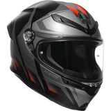 AGV K6 S Motosiklet Kaskı Kapalı Kask Karve Matt Black Grey Red XS
