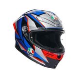 Agv K6 S Slashcut Mavi Kırmızı Kapalı Kask - Mavi - Kırmızı