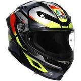 Agv K6S Mplk Erazer Kapalı Kask (Siyah-Kırmızı-Fluo Sarı) - Tek Renk