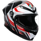 Agv Kapalı Motosiklet Kaskı K6 S Mplk Karve Mat Black Wht Red Configuration - XL