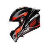 Agv Kask K1 S Fastlap Black Grey Red Kapalı Kask