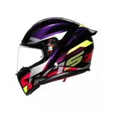 Agv Kask K1 S Fastlap Black Purple Pink Kapalı Kask
