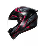Agv Kask K1 S Slıng Matt Black Pınk Kask
