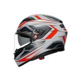 Agv Kask K3 Space Matt Whıte Red Fluo