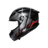 Agv Kask K6 S Karve Matt Black Grey Red