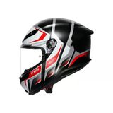 Agv Kask K6 S Karve Matt Black Whıte Red