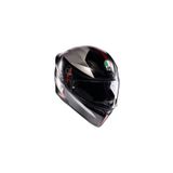 AGV Kask/k1 S Lap Matt Black/grey/red