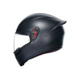 Agv Kask/k1 S Mono Tam Yüz Kapalı Kask 1,5 kg Siyah Sert Plastik Malzeme ile Yüksek Güvenlik