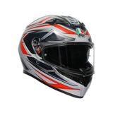 Agv Kask/k3 E2206 Mplk Space Matt Whıte Red Fluo Configuration - Kırmızı