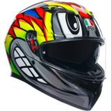 Agv Kask/k3 Mplk Bırdy 2.0 Grey Ylw Red - XL