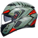 Agv Kask/k3 Mplk Decept Matt Blk Green Red - XS