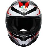 Agv Kask/k6 S E2206 Mplk Karve Matt Black White Red Configuration - XL - Siyah - Bej