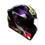 Agv Motosiklet Kaskı K1 S Fastlap Black Purple Pink