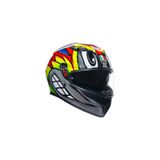 AGV Motosiklet Kaskı K3 Mplk Bırdy 2.0 Grey Yellow Red