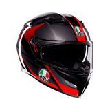 Agv Motosiklet Kaskı K3 Mplk Striga Black Grey Red - XS