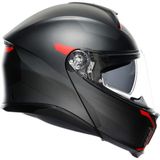 Agv Tourmodular Çene Açılır Kask Frequency Mat Metal-kırmızı - Renkli