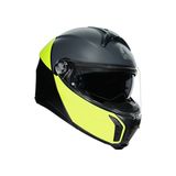 Agv Tourmodular Multi Balanca Matt Black Yellow Çene Açılır Kask - Renkli