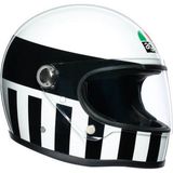 Agv X3000 Multi Invictus White Black Kapalı Kask - Renkli - S - M