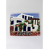 Ağva Polyester Kabartmalı Magnet 7,5 X 5,5 Cm Dekoratif Hediyelik Buzdolabı Süsü (Kod:1595)