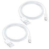 AHDFWI 2 Paket iPhone 15 Carplay USB Kablosu iPhone 15, 15 Pro Max, 15 Plus Araç Şarj Cihazı, iPad Pro 12.9/11, iPad Air 5 Nesil/4 Nesil, Mini 6 Nesil Hızlı Şarj Kablosu