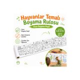 AHDTOPTAN Hayvanlar Temalı Boyama Rulosu 46 cm x 3,5 Metre | Uzun Boyama Kağıdı