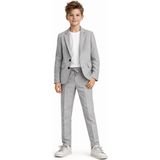 Ahengim Erkek Çocuk Modern Casual Slim Fit Takım Elbise AK2850 - 9 Yaş - Gri