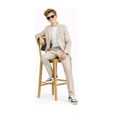 Ahengim Erkek Çocuk Modern Casual Slim Fit Takım Elbise Ak2850 Bej