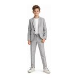 Ahengim Erkek Çocuk Modern Casual Slim Fit Takım Elbise Ak2850 Gri