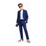 Ahengim Erkek Çocuk Modern Casual Slim Fit Takım Elbise Ak2850 İndigo