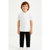 AHENGİM Erkek Çocuk Polo Yaka Basic Kısa Kollu Okul Tişört AK-6050