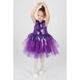 Ahenk Kids Ahengim Kız Çocuk Elbise Kız Elbise Pul Payetli AK2207 - Mor - 2 Yaş