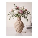 ahenk tasarım Aura Vazo 20cm - Modern Estetik Tasarım Dekoratif Ev Ofis Salon Dekorasyonu İçin Şık Obje - Minimalist Tasarım Çiçeklik Masa Üstü Süs Eşyası PTR-VZO-01