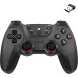 Ahes 2.4g Kablosuz Oyun Kolu Pc Uyumlu Pilli Joystick Wireless Gamepad Hassas Trigger Kaymaz Tasarım G2.4g (Siyah)