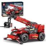 Ahes 22020 Teknik Kamyon Ağır Hizmet Forklift Yapı Taşları, 2260 Parça Uzaktan Kumandalı Vinç Moc Sıkıştırma Blokları, Çok Fonksiyonlu Kamyon Model Kiti, Gençlik Için LEGO ile Uyumlu Büyük Kamyon Oyuncak