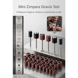 Ahes 51'li Mini Zımpara Gravür Seti Dremel Ucu: Profesyonel Taşlama, Parlatma ve Şekillendirme Aleti 722510